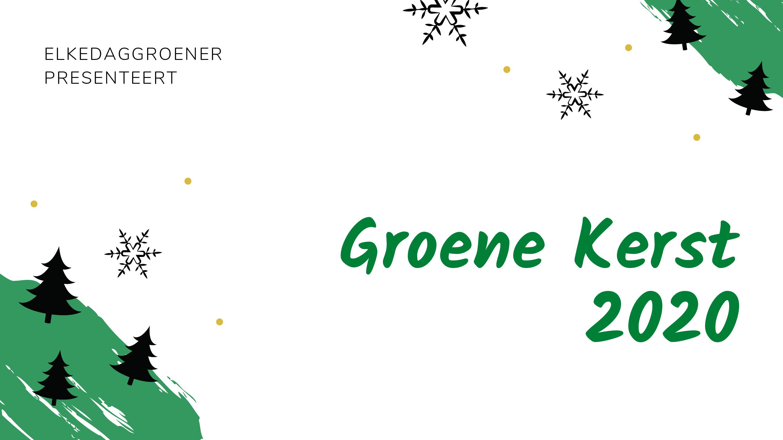Groene kerst 2020